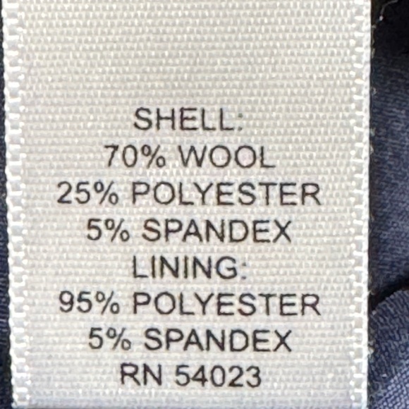 Banana Republic Logan Fit Pants Wool Blend Size 12 NWT Straight Leg‎ Pin Striped - Picture 10 of 12